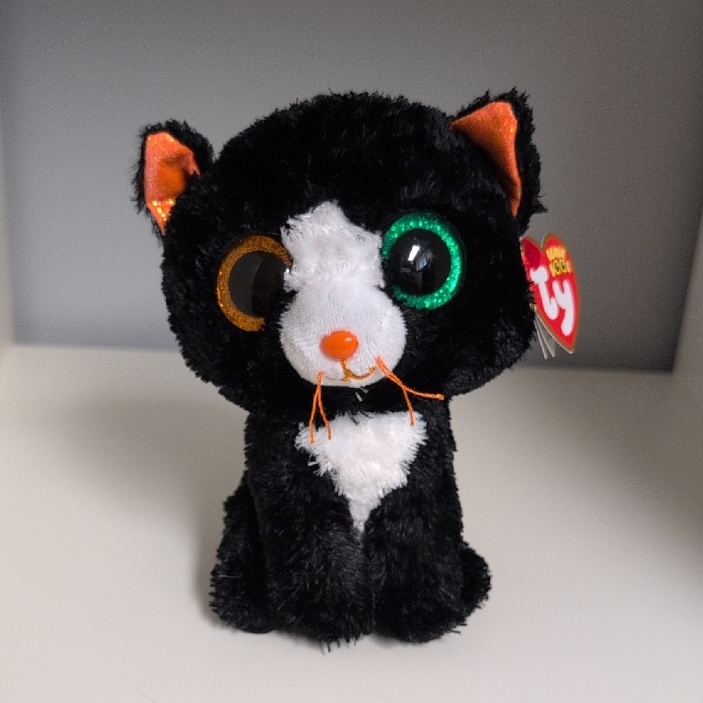 ❤️NWT❤️ Ty Beanie Boos Luna, BNWT Halloween Cat Plush, 6"